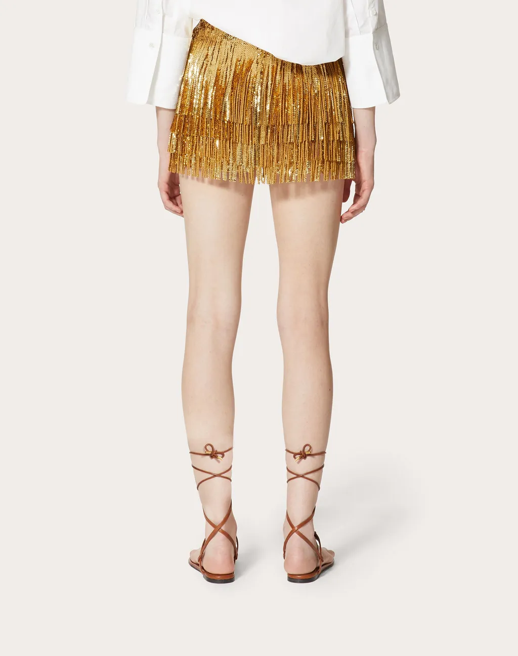Sequined Tassel Shorts