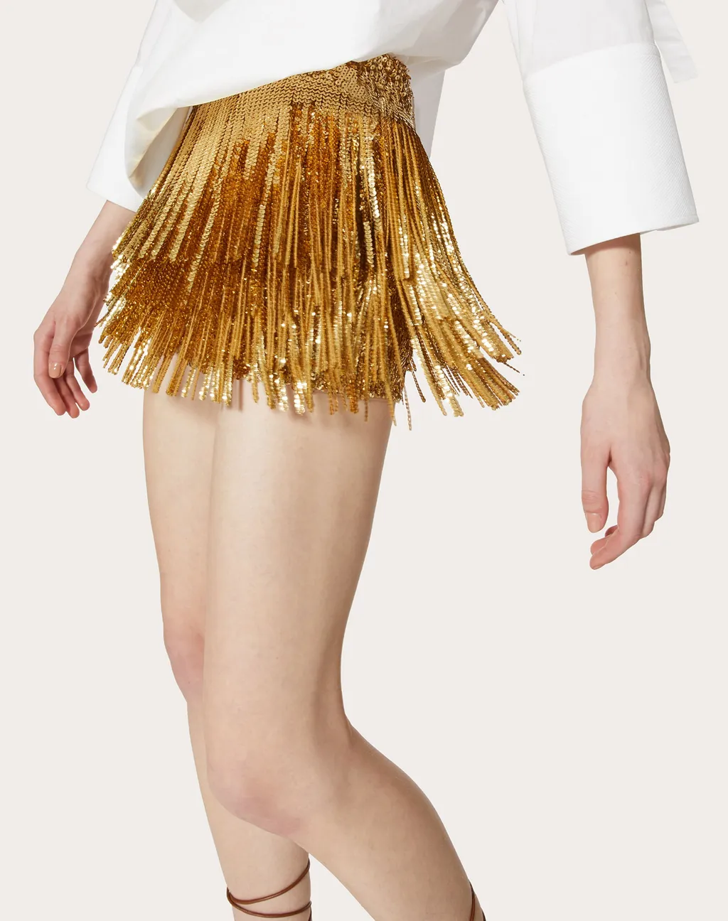 Sequined Tassel Shorts