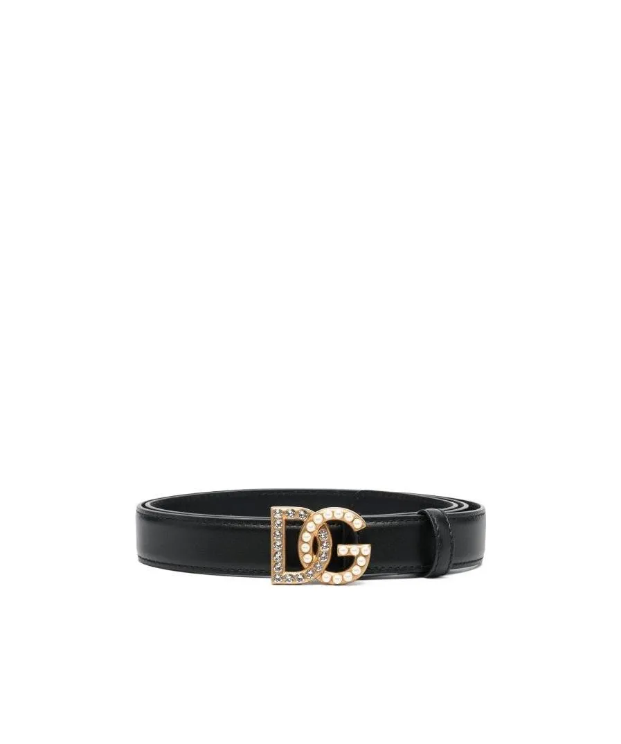 Dolce & Gabbana Dg Logo Embellished Buckle Belt