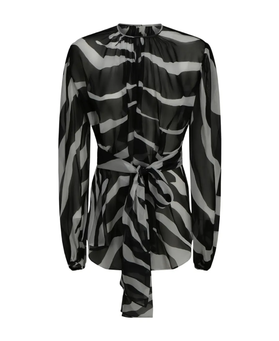 Dolce & Gabbana Zebra-Printed Blouse