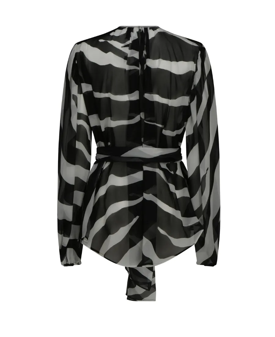 Dolce & Gabbana Zebra-Printed Blouse