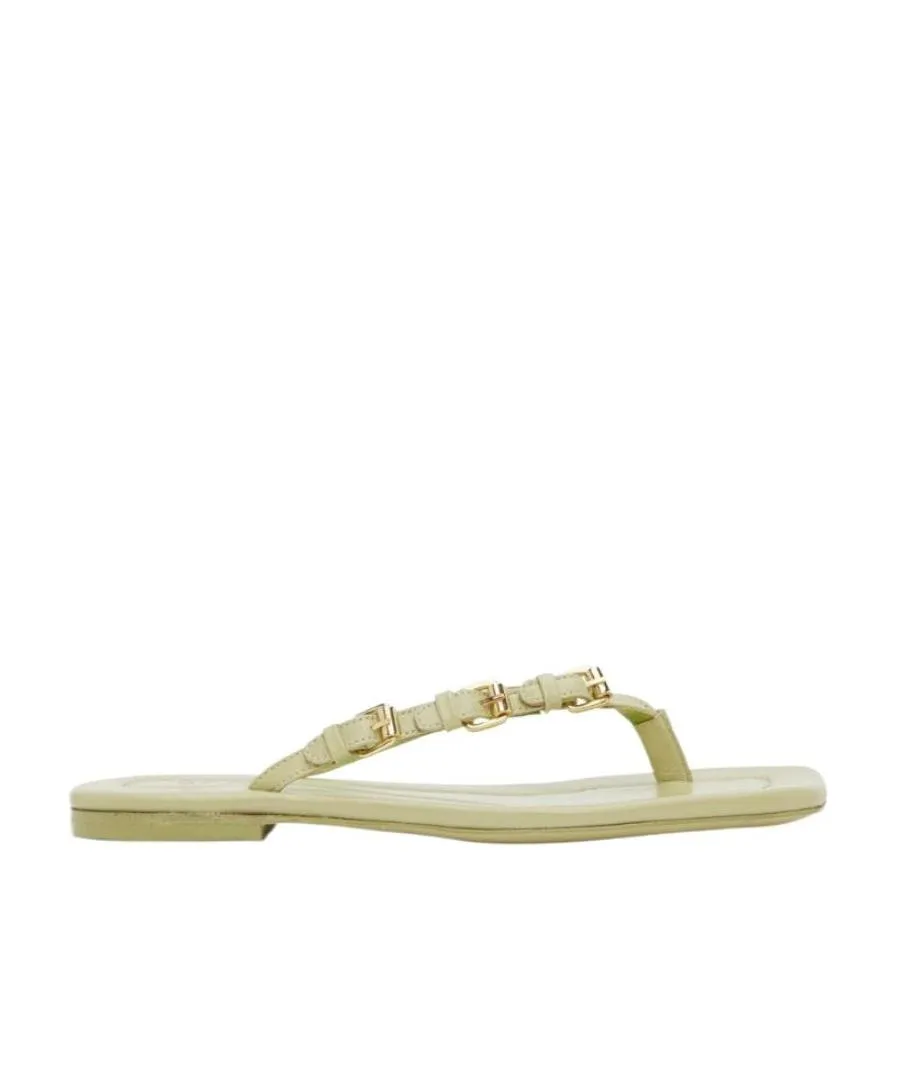 Grain Lambskin Flip-Flops