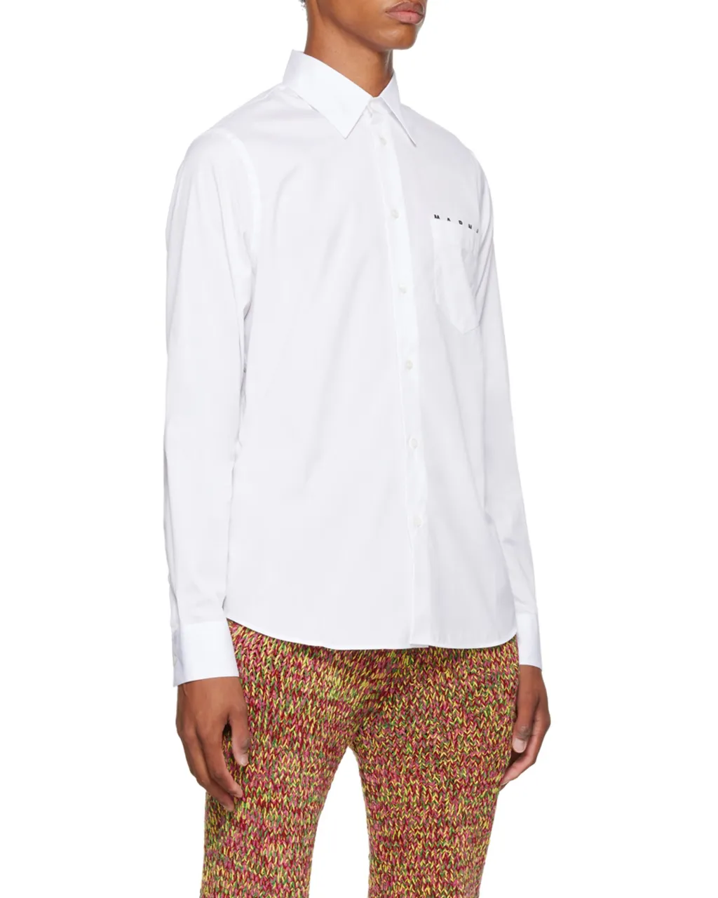 Marni Logo Print Buttoned Long Sleeved Shirt