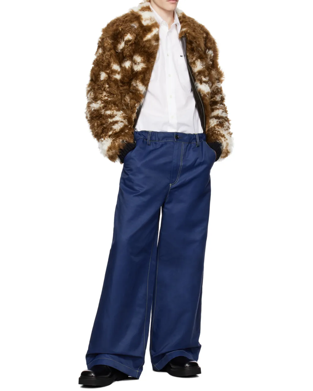 Marni Logo Print Buttoned Long Sleeved Shirt