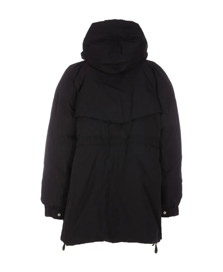 Sacai Zipped Hooded Drawstring Parka