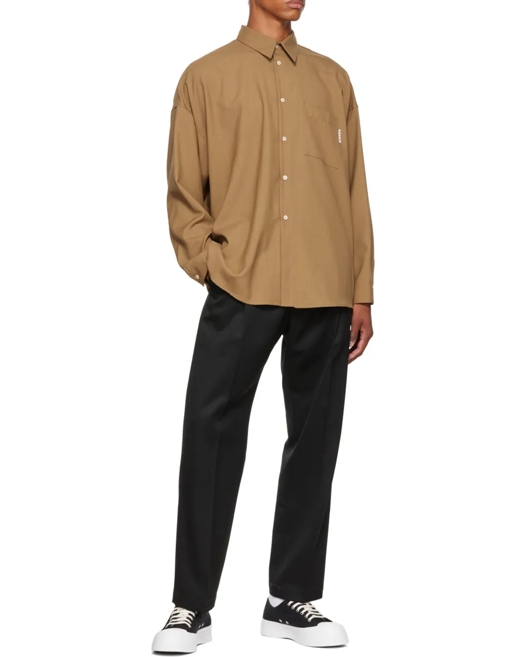 Marni Wide Leg Pleated Pants