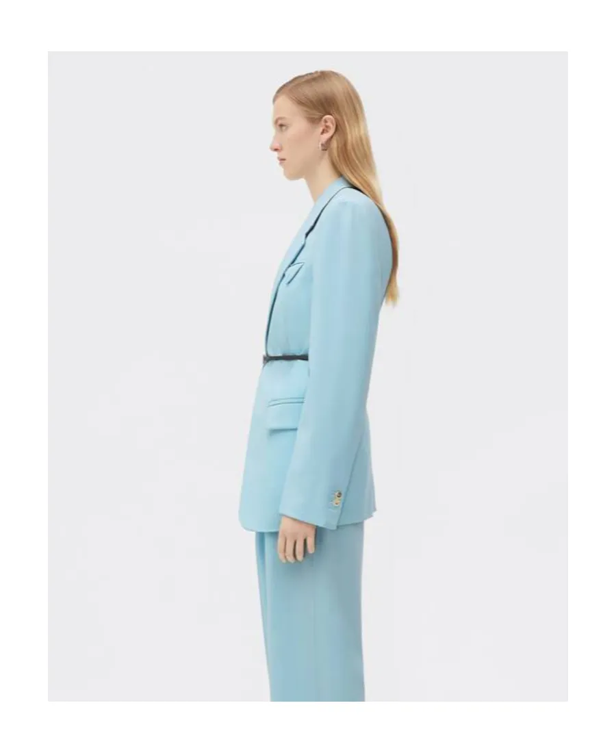 Bottega Veneta Belted-Waist Twill Jacket