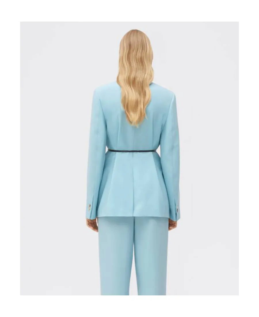 Bottega Veneta Belted-Waist Twill Jacket