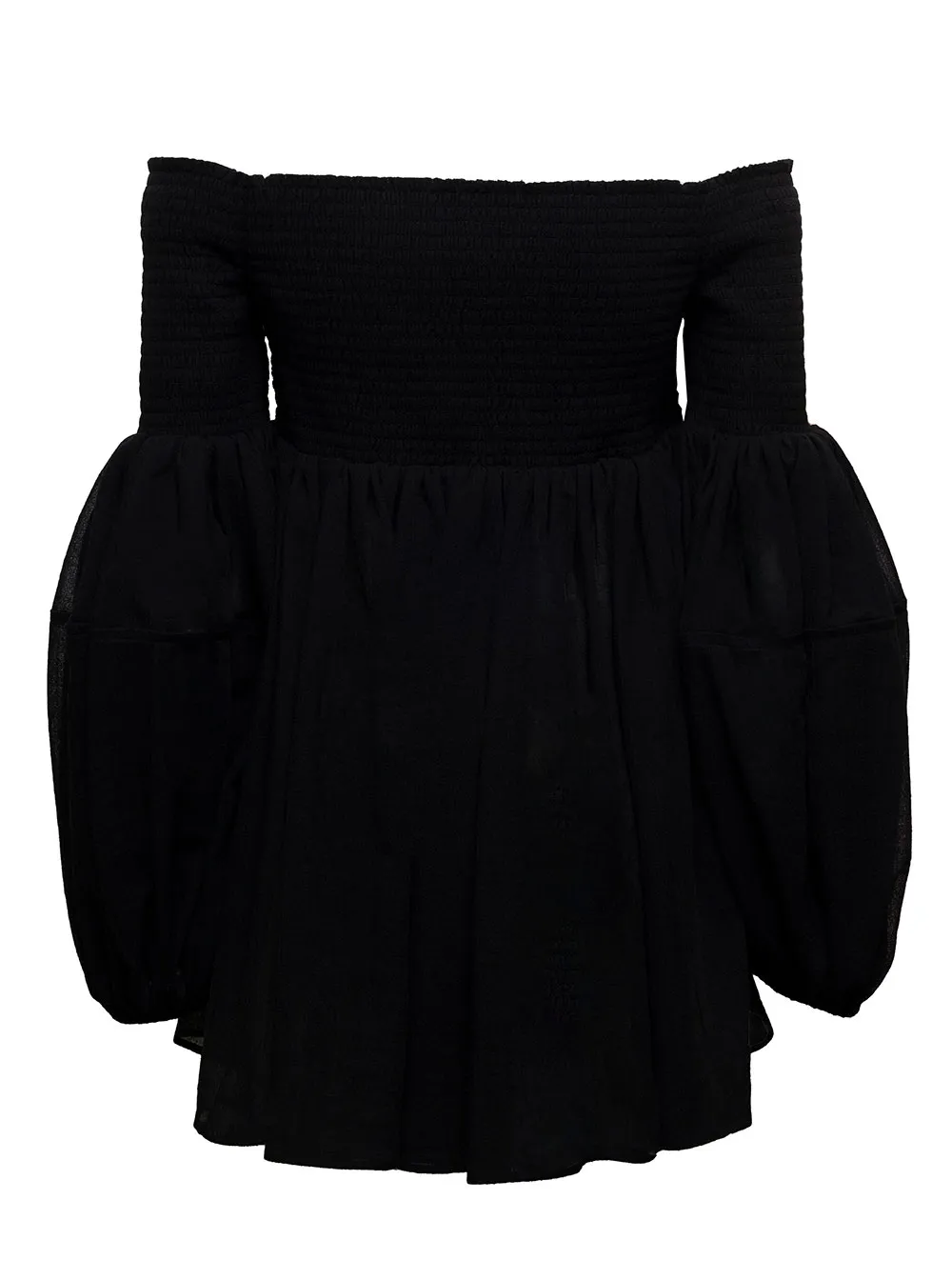 One-Collar Wool Blouse