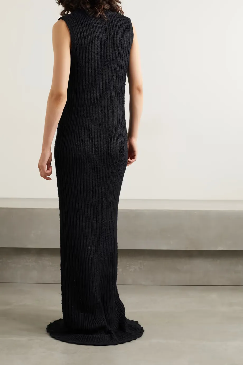 Cutro Hollow Knitted Extra-Long Dress