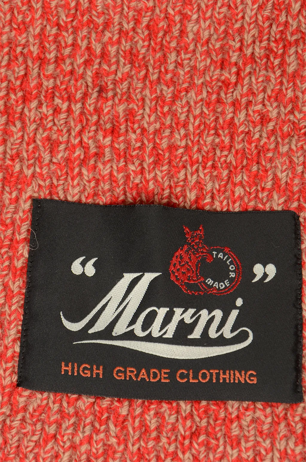 Marni College-Style Knitted Scarf