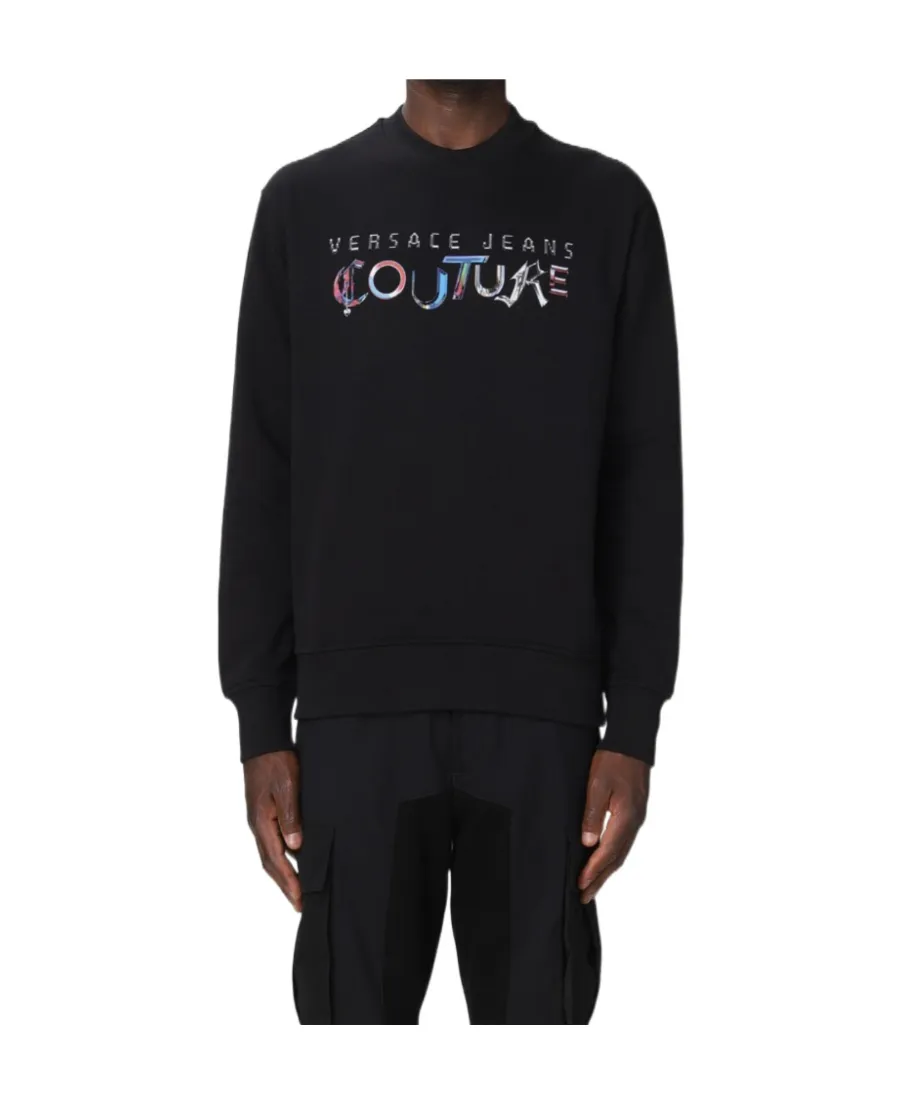 Mirrored-Style Mismatch Logo Sweatshirt