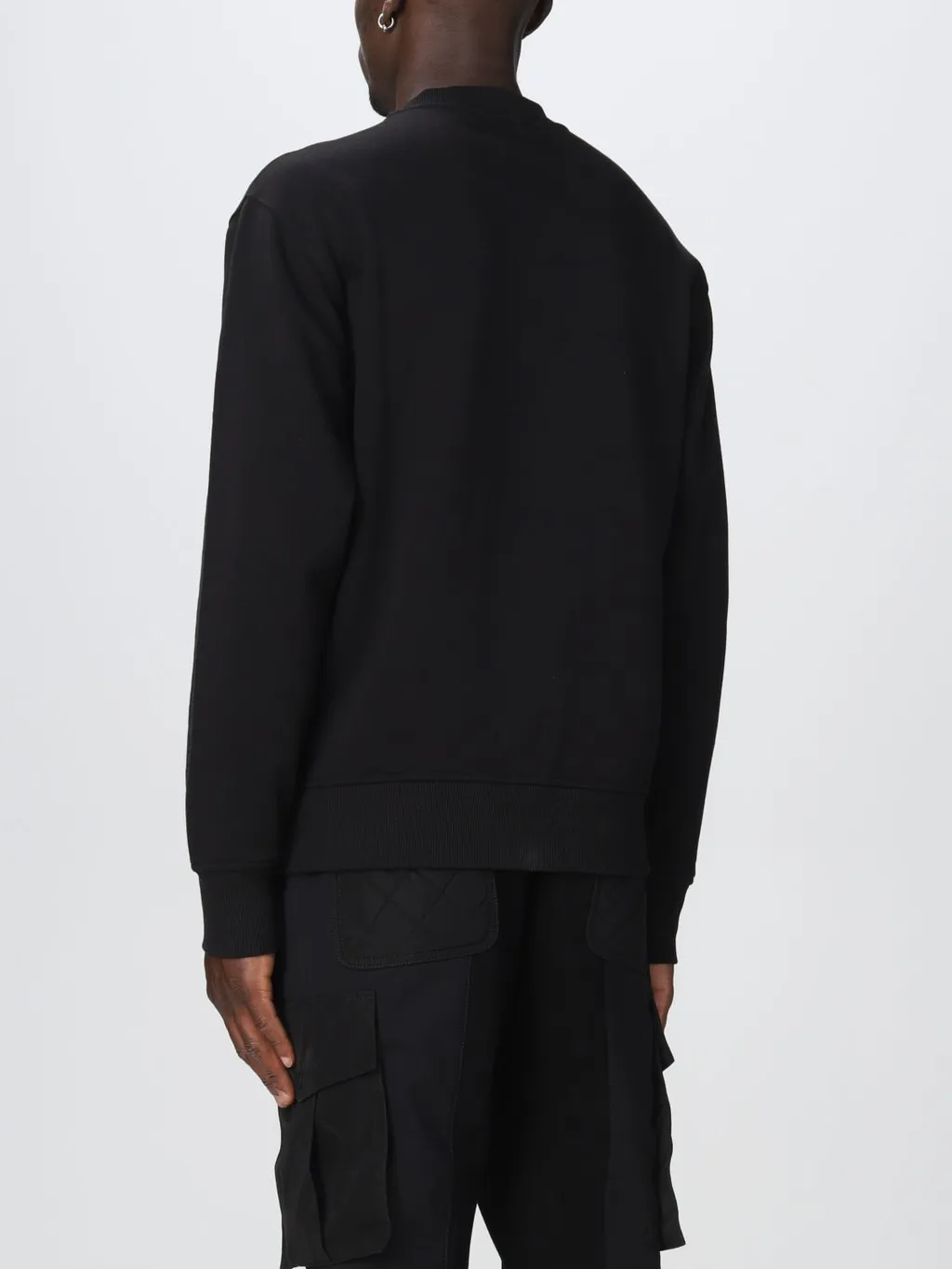 Mirrored-Style Mismatch Logo Sweatshirt
