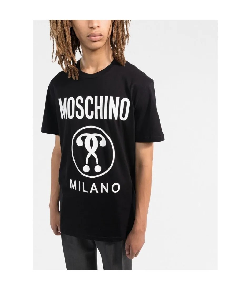 Moschino Logo Printed Crewneck T-Shirt