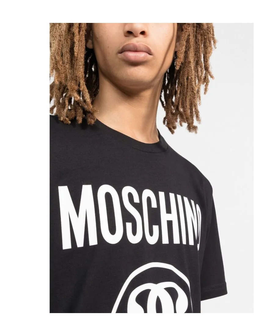 Moschino Logo Printed Crewneck T-Shirt