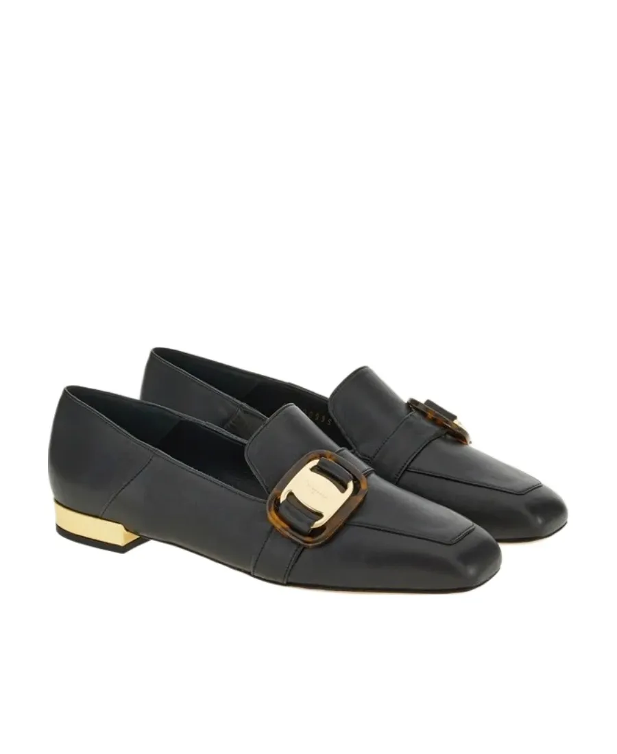Salvatore Ferragamo Vara Chain Buckle Loafers
