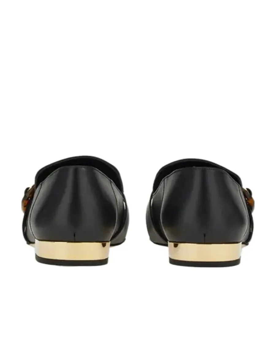 Salvatore Ferragamo Vara Chain Buckle Loafers