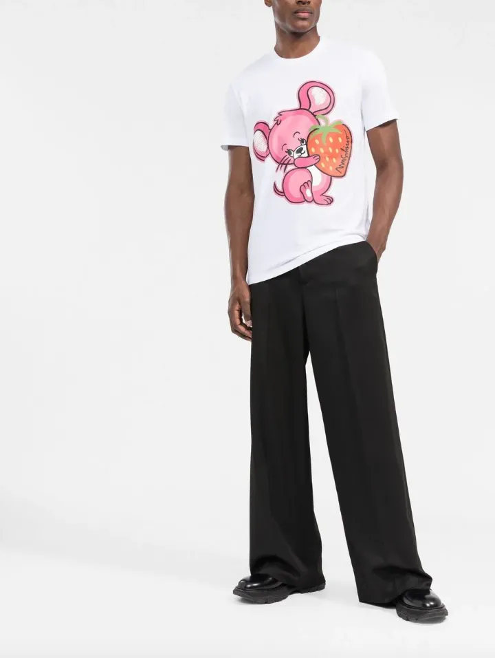 T-Shirt With Round Neck And Short Sleeves