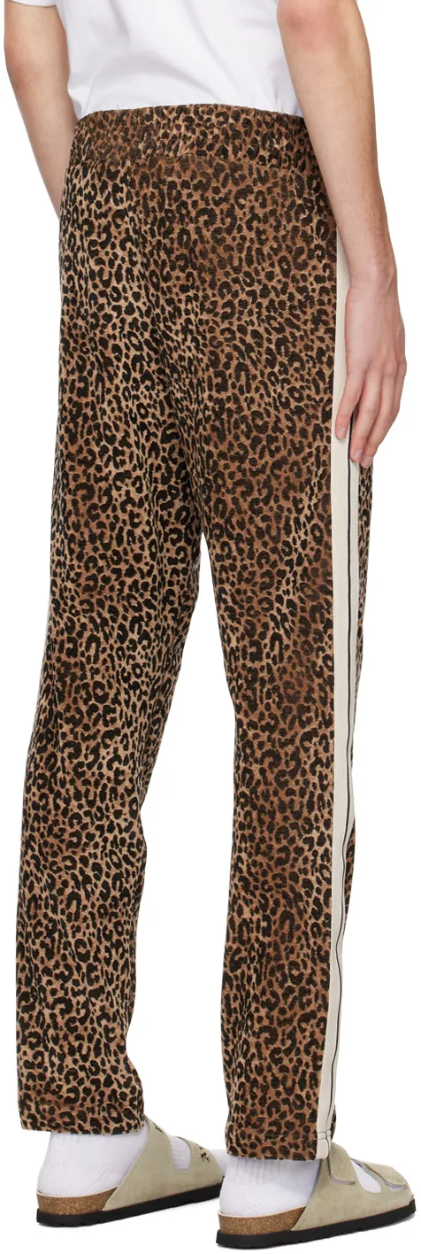 Leopard-Print Track Pants