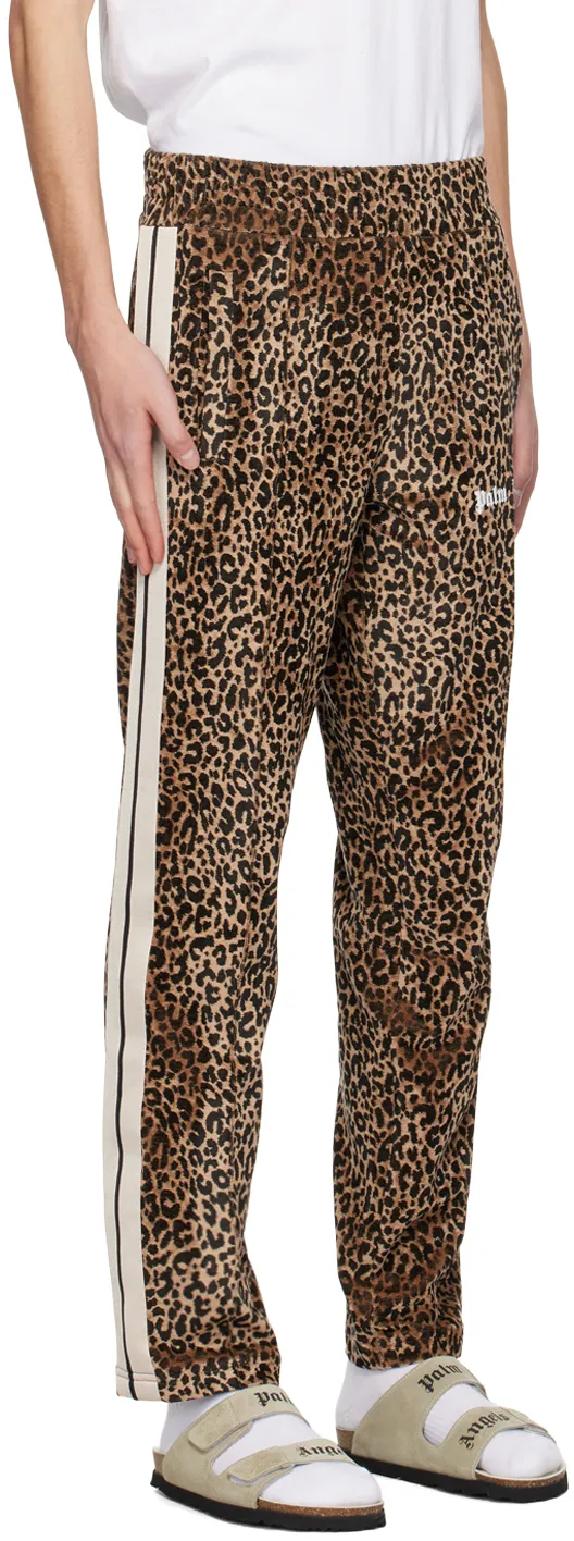 Leopard-Print Track Pants
