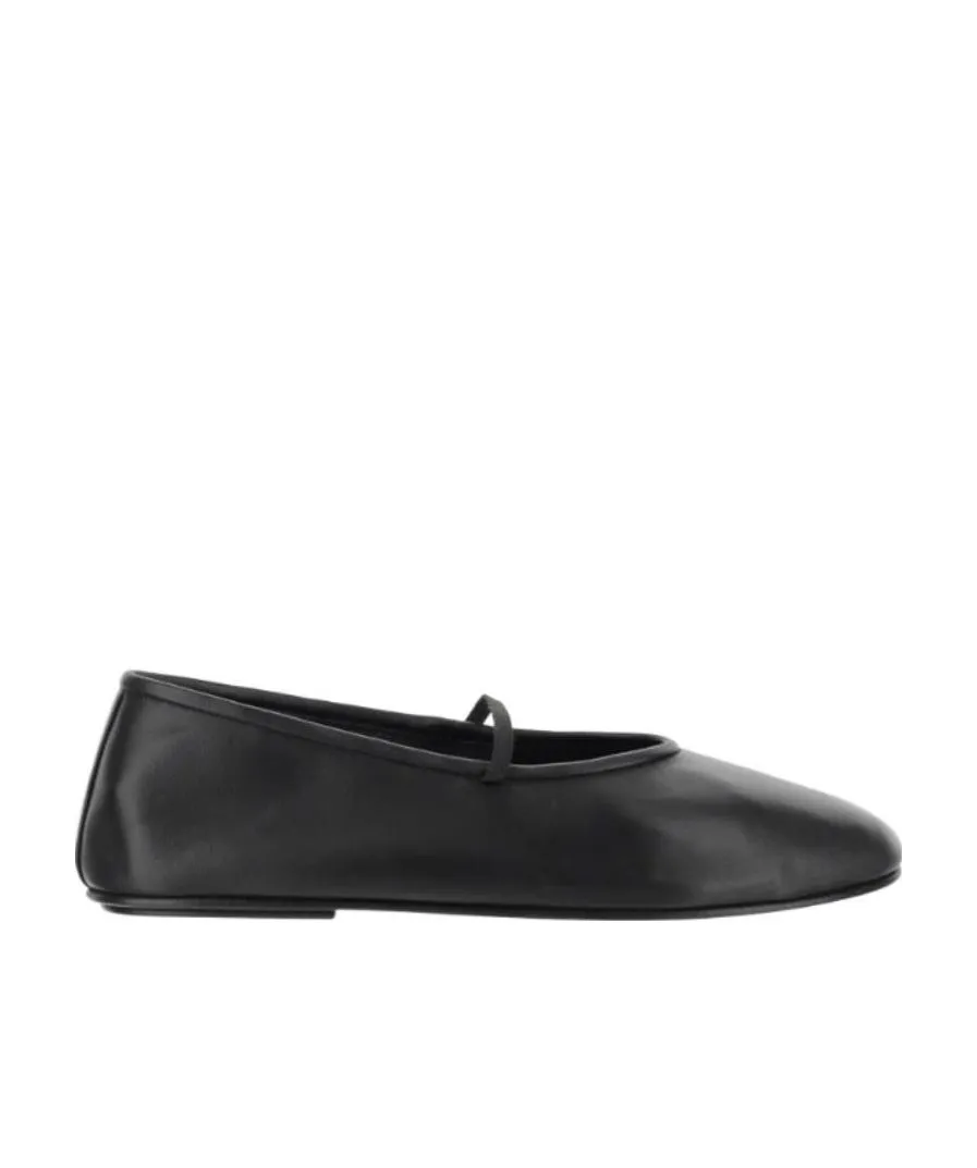 The Row Elasticated-Strap Ballerina Flats
