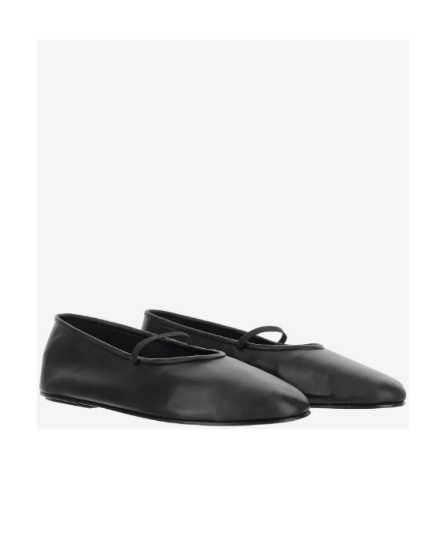 The Row Elasticated-Strap Ballerina Flats