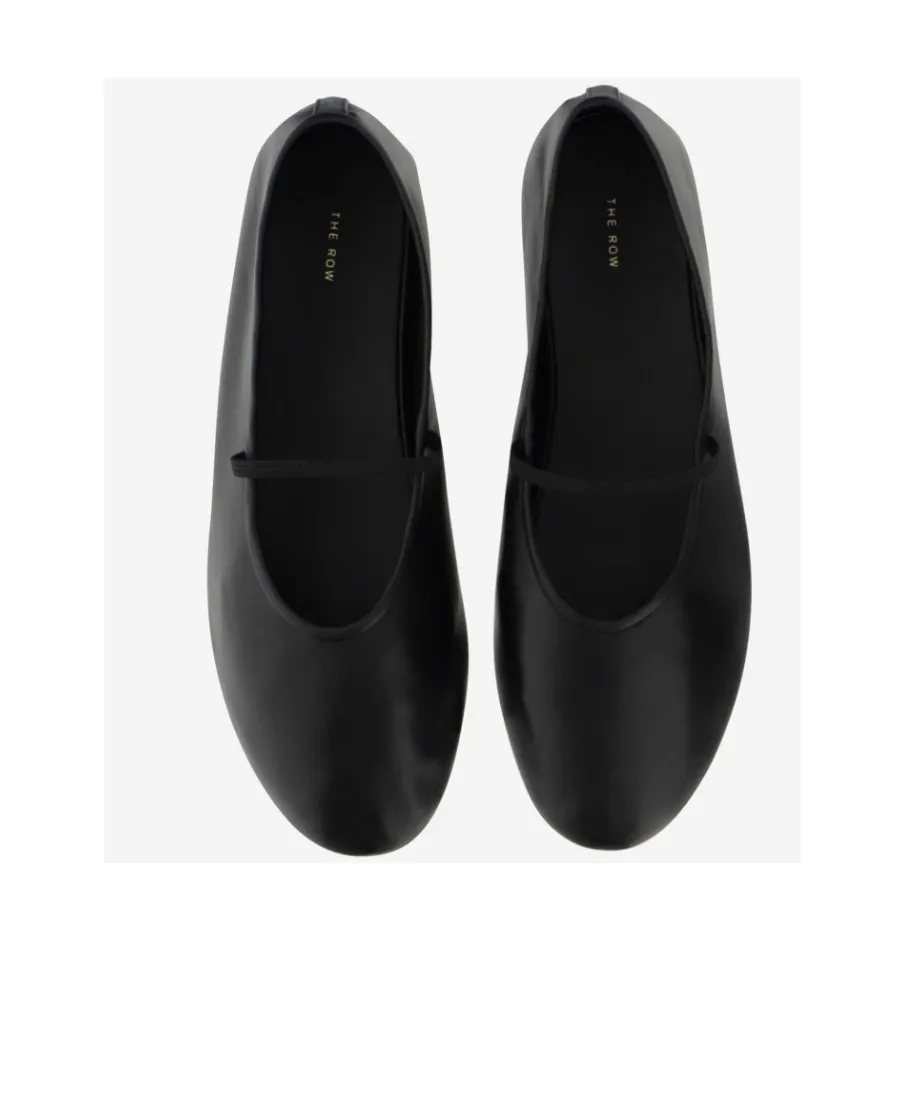 The Row Elasticated-Strap Ballerina Flats