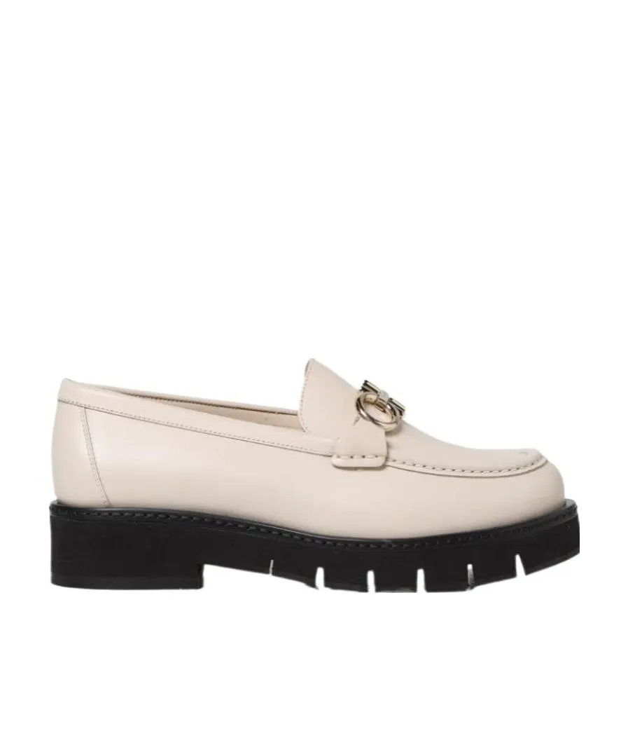 Salvatore Ferragamo Gancini Logo Plaque Loafers