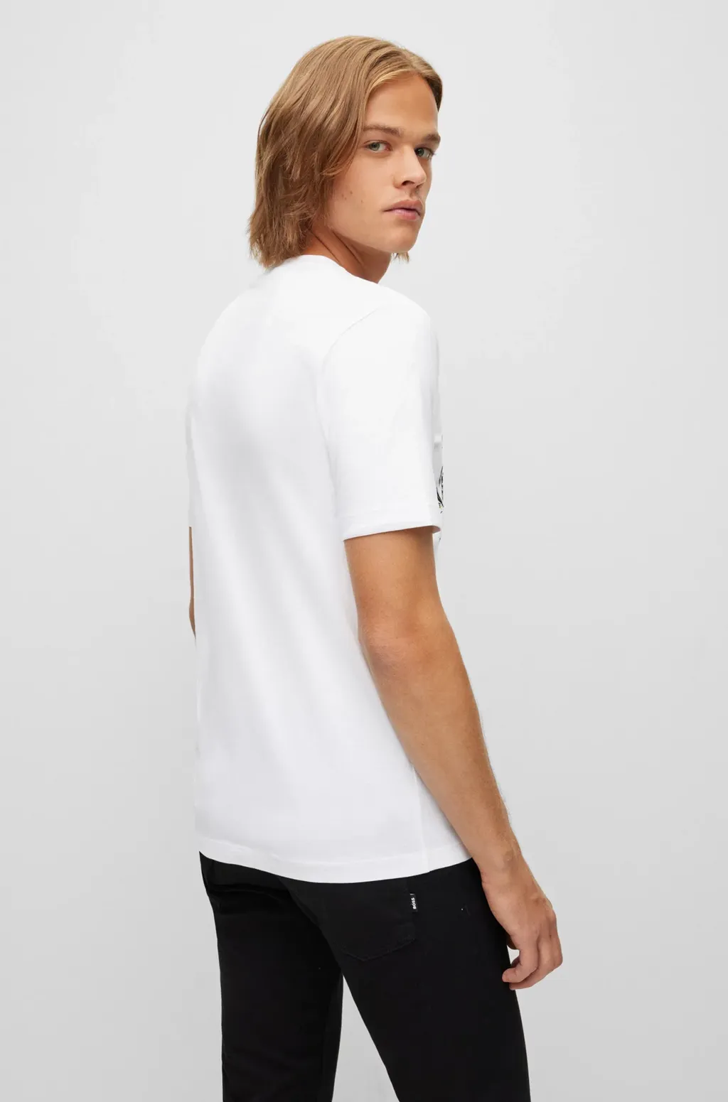 Illustration-Style Logo-Print T-Shirt