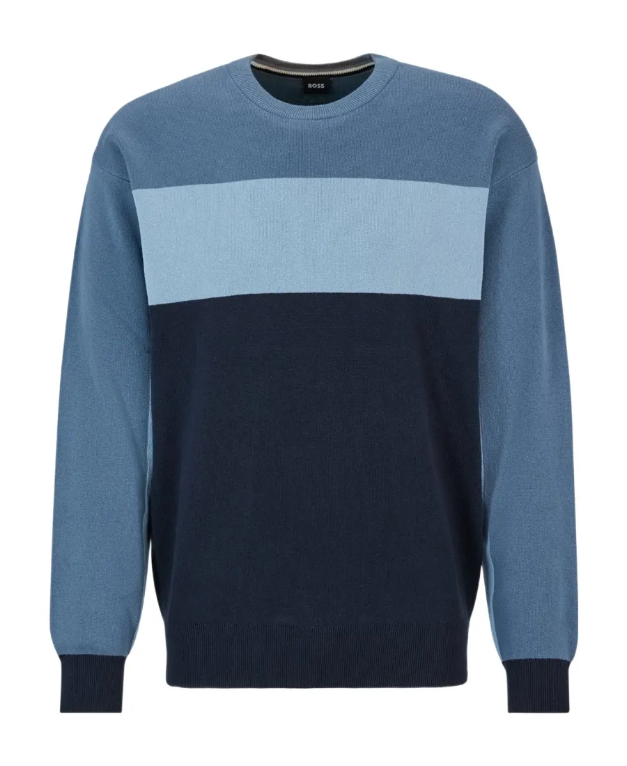 Colour-Block Knitted Sweater