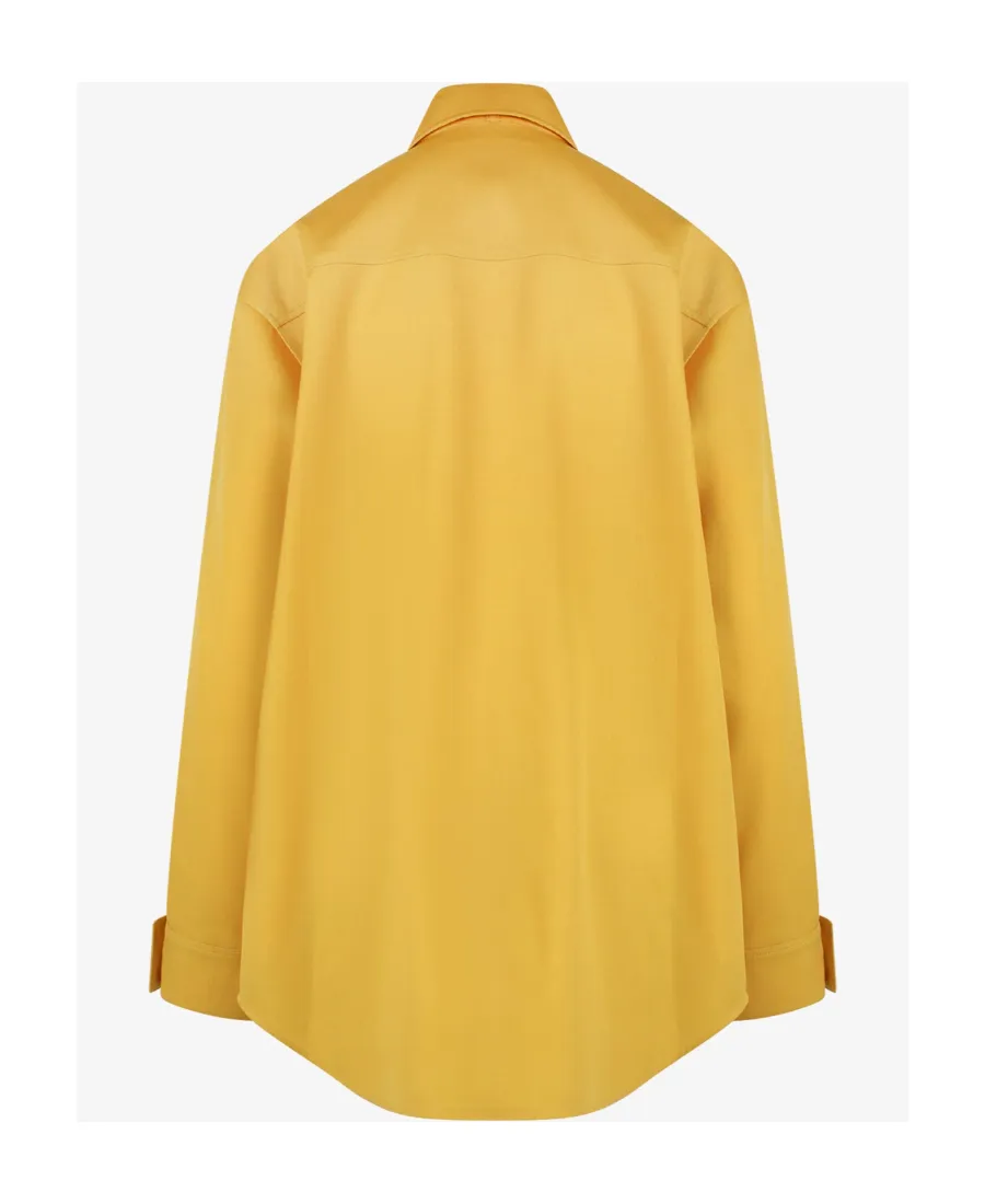 Jil Sander Pussybow-Collar Long-Sleeved Blouse