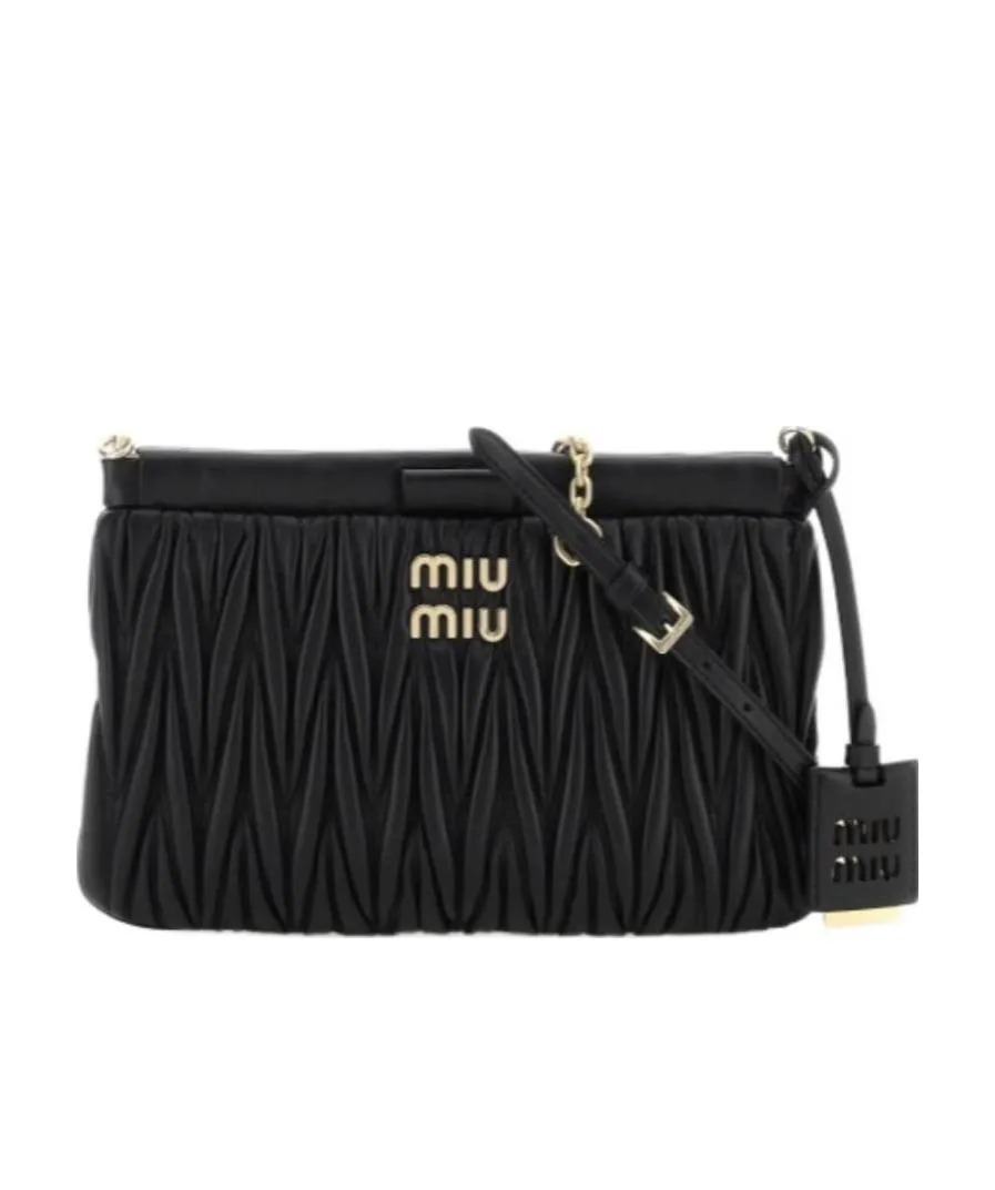 Matelassé Leather Shoulder Bag