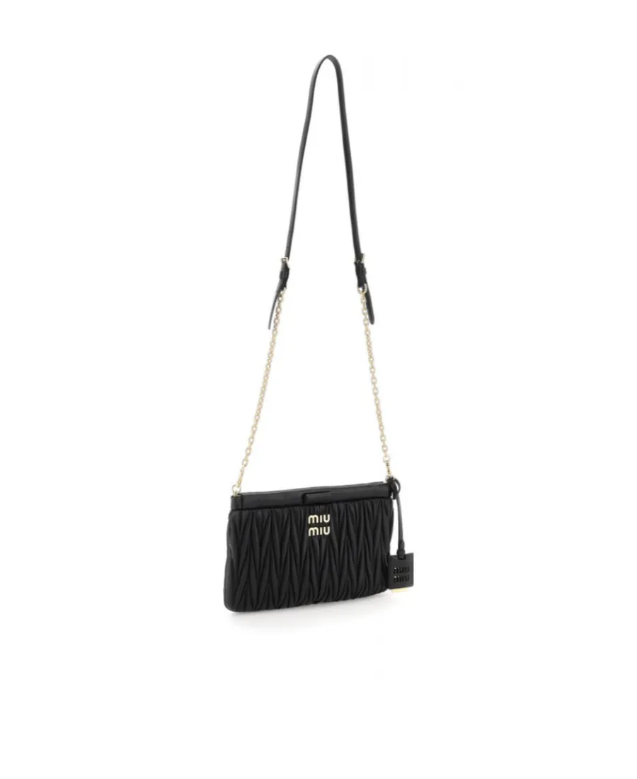 Matelassé Leather Shoulder Bag
