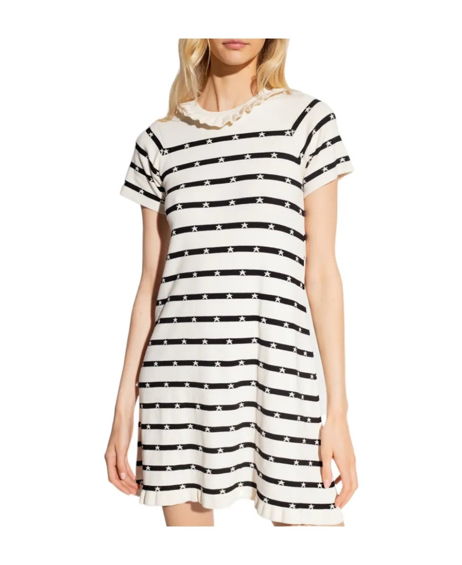 Logo Striped Dress