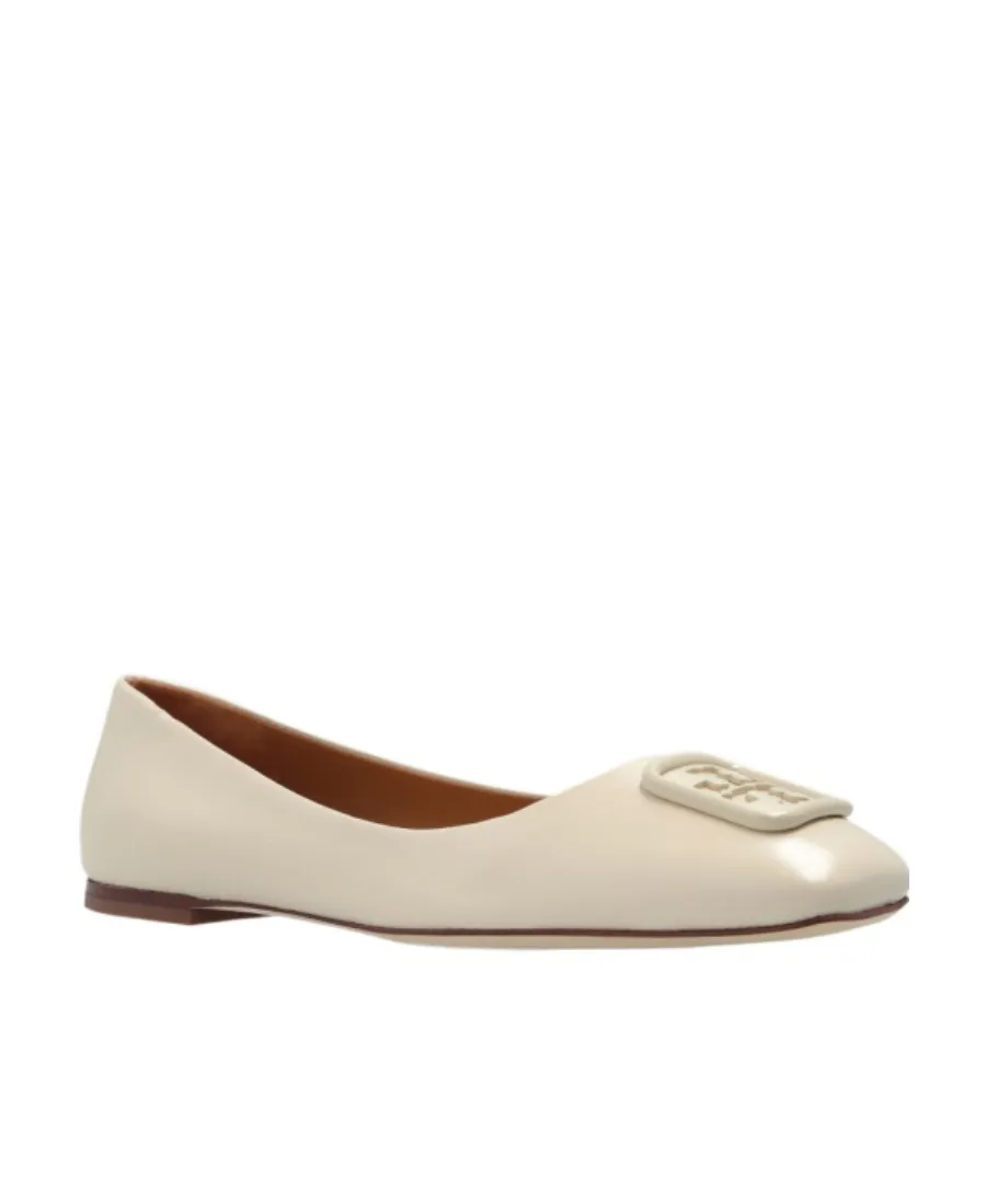 Logo-Plaque Ballerina Shoes