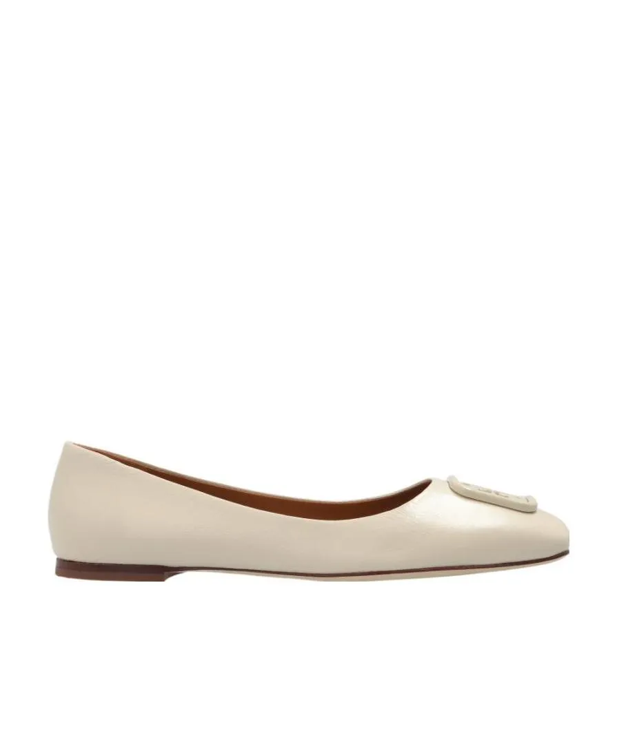 Logo-Plaque Ballerina Shoes