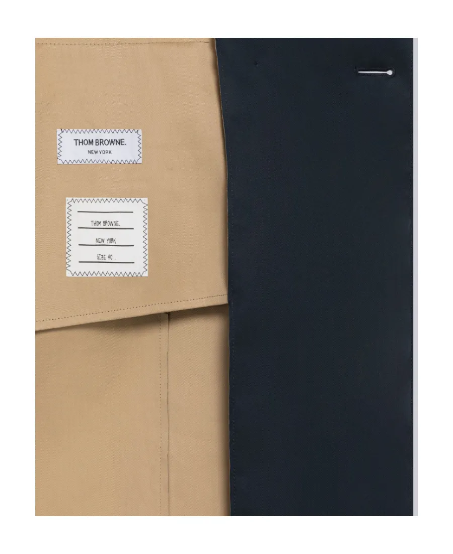 Rwb-Detail Belted Trench Coat