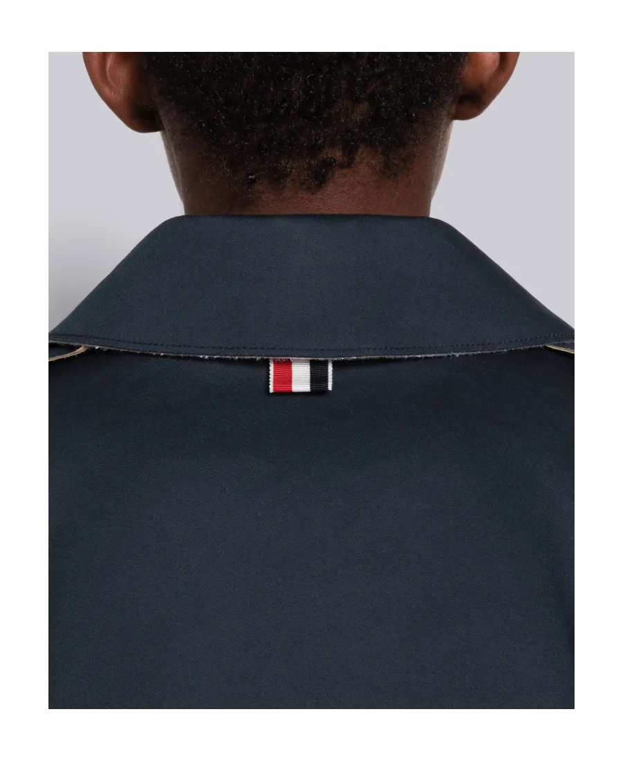 Rwb-Detail Belted Trench Coat