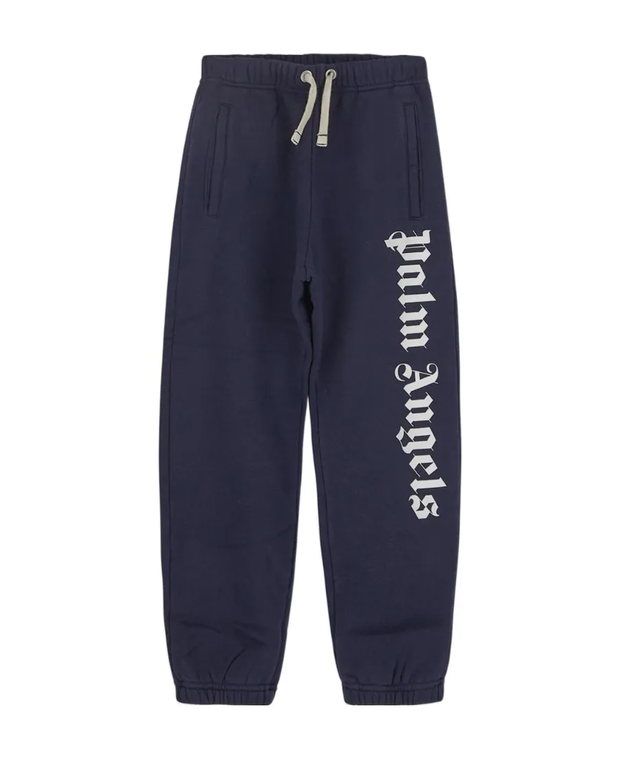 Palm Angels Kids Logo Printed Slim Cut Pants