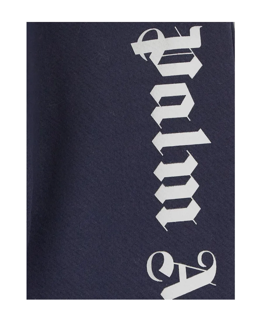 Palm Angels Kids Logo Printed Slim Cut Pants