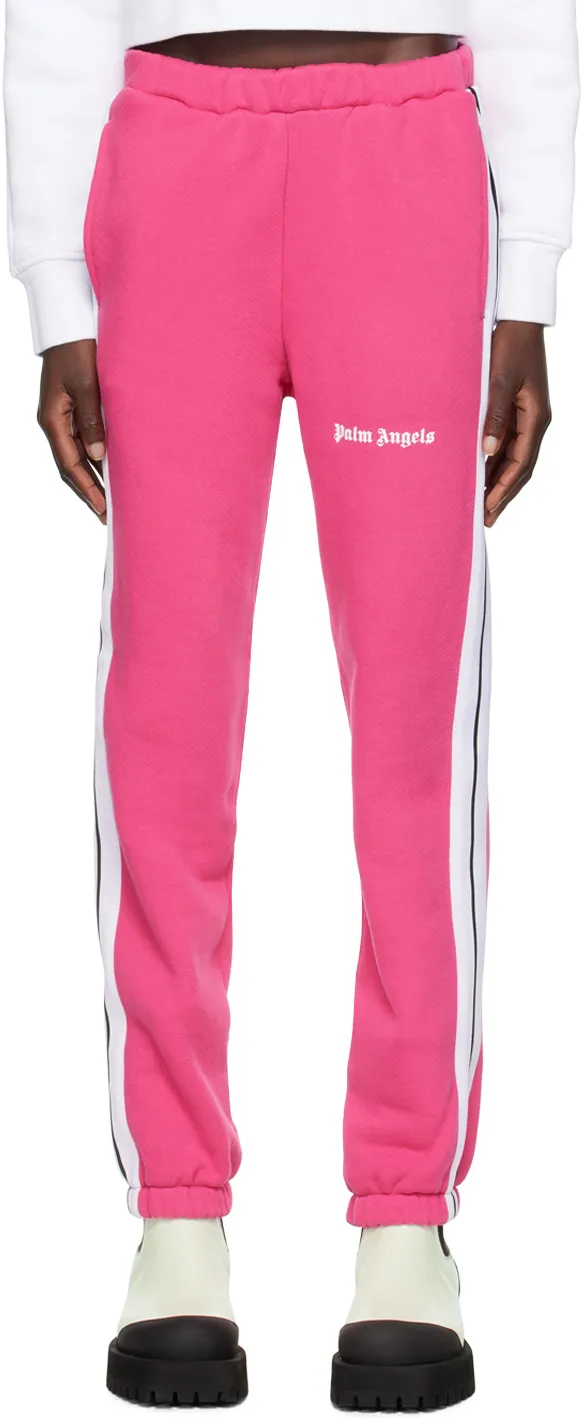 Palm Angels Logo-Printed High Waist Pants