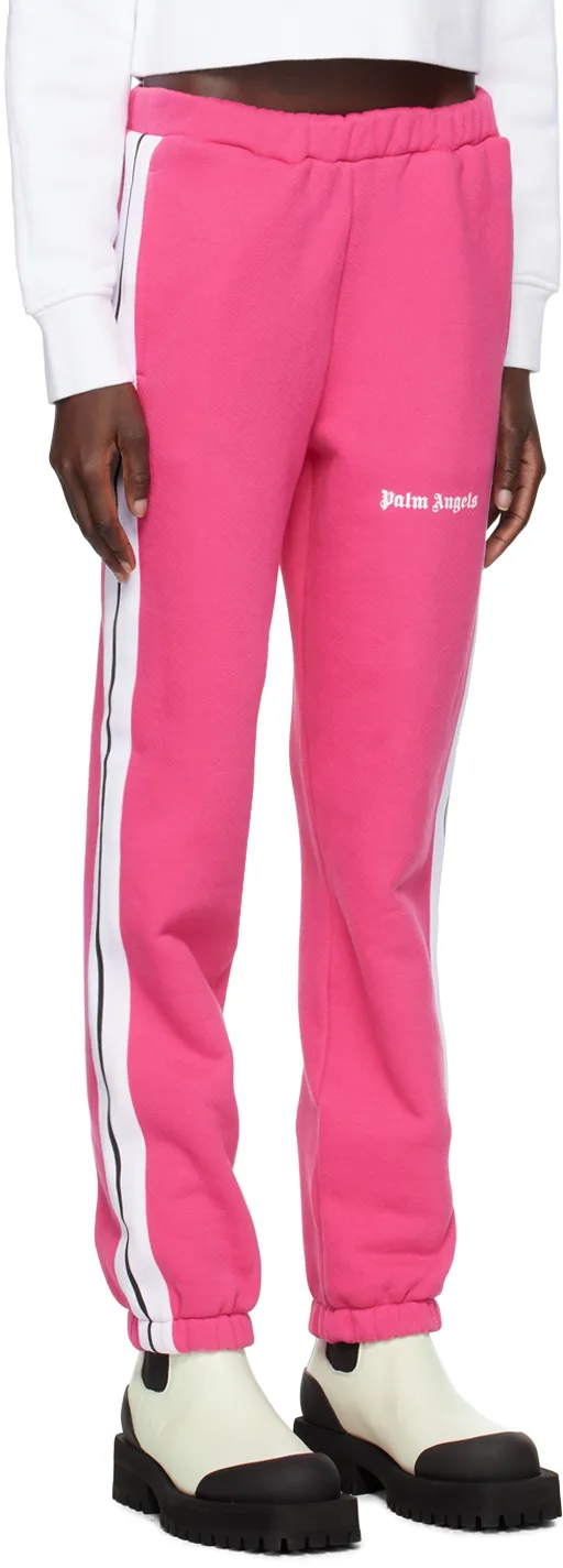 Palm Angels Logo-Printed High Waist Pants