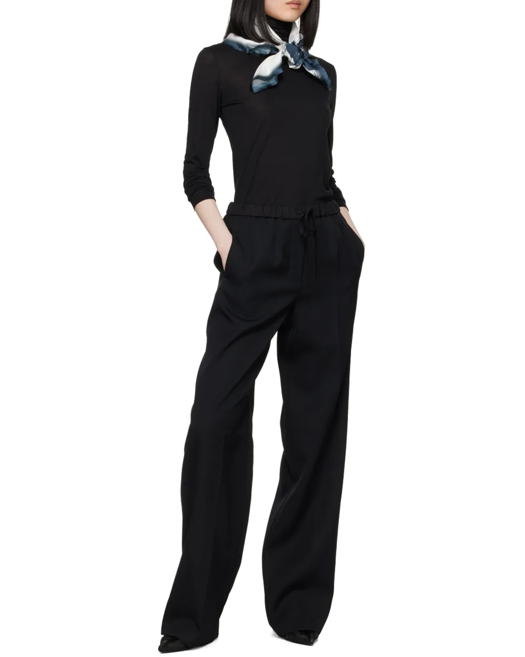 Jil Sander Long-Sleeved High-Neck Top