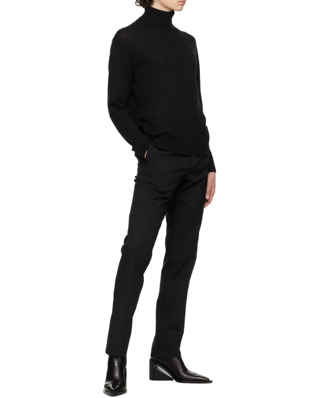 Jil Sander Roll-Neck Long-Sleeved Knitted Sweater