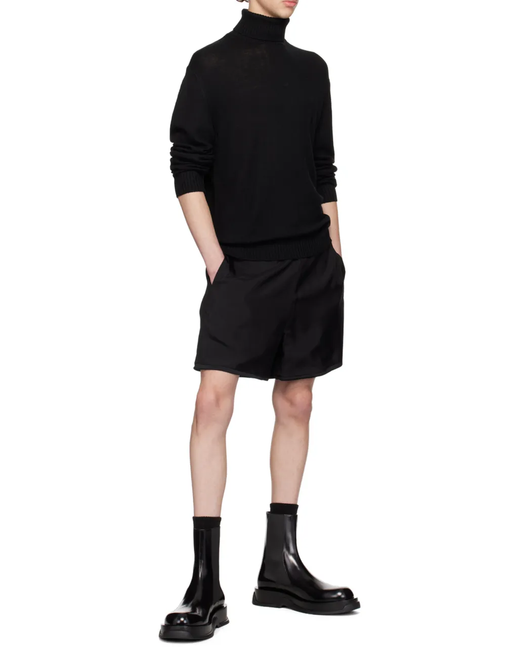 Jil Sander Roll-Neck Long-Sleeved Knitted Sweater