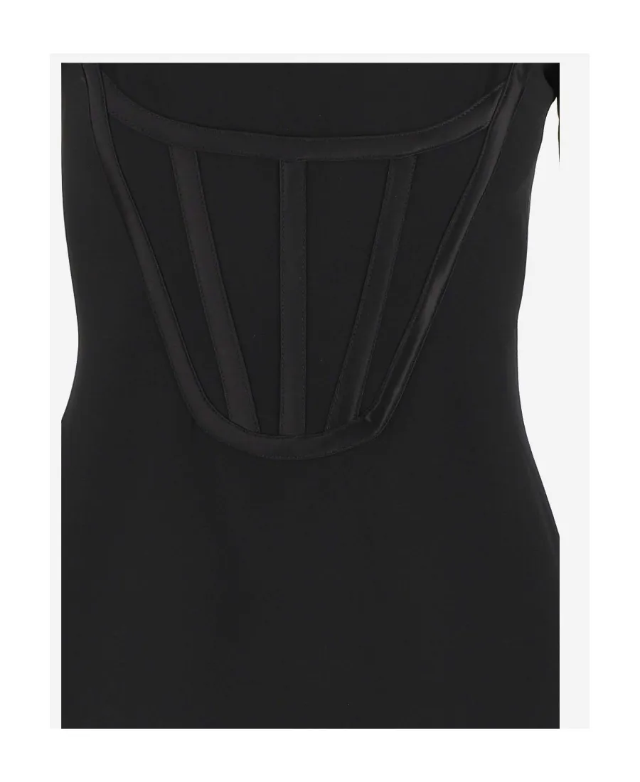 Versace Long Sleeved Midi Dress