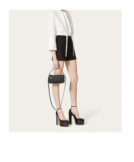Valentino Garavani Rockstud Zip-Up Shoulder Bag