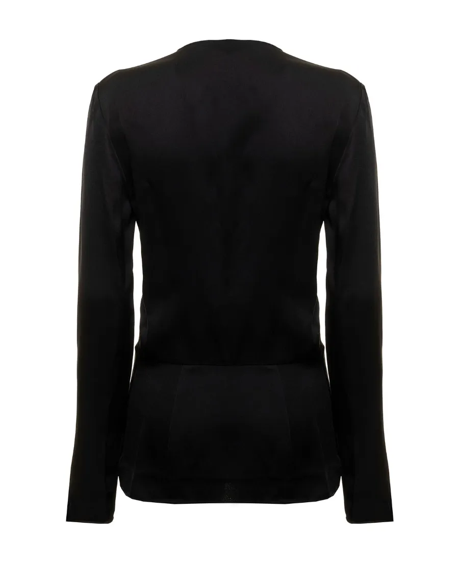 Givenchy Long-Sleeve Wrap Top