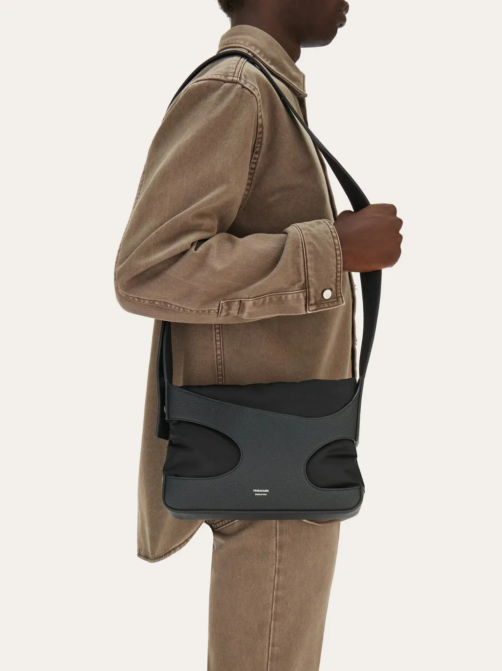 Hollowed-Out Detail Satchel