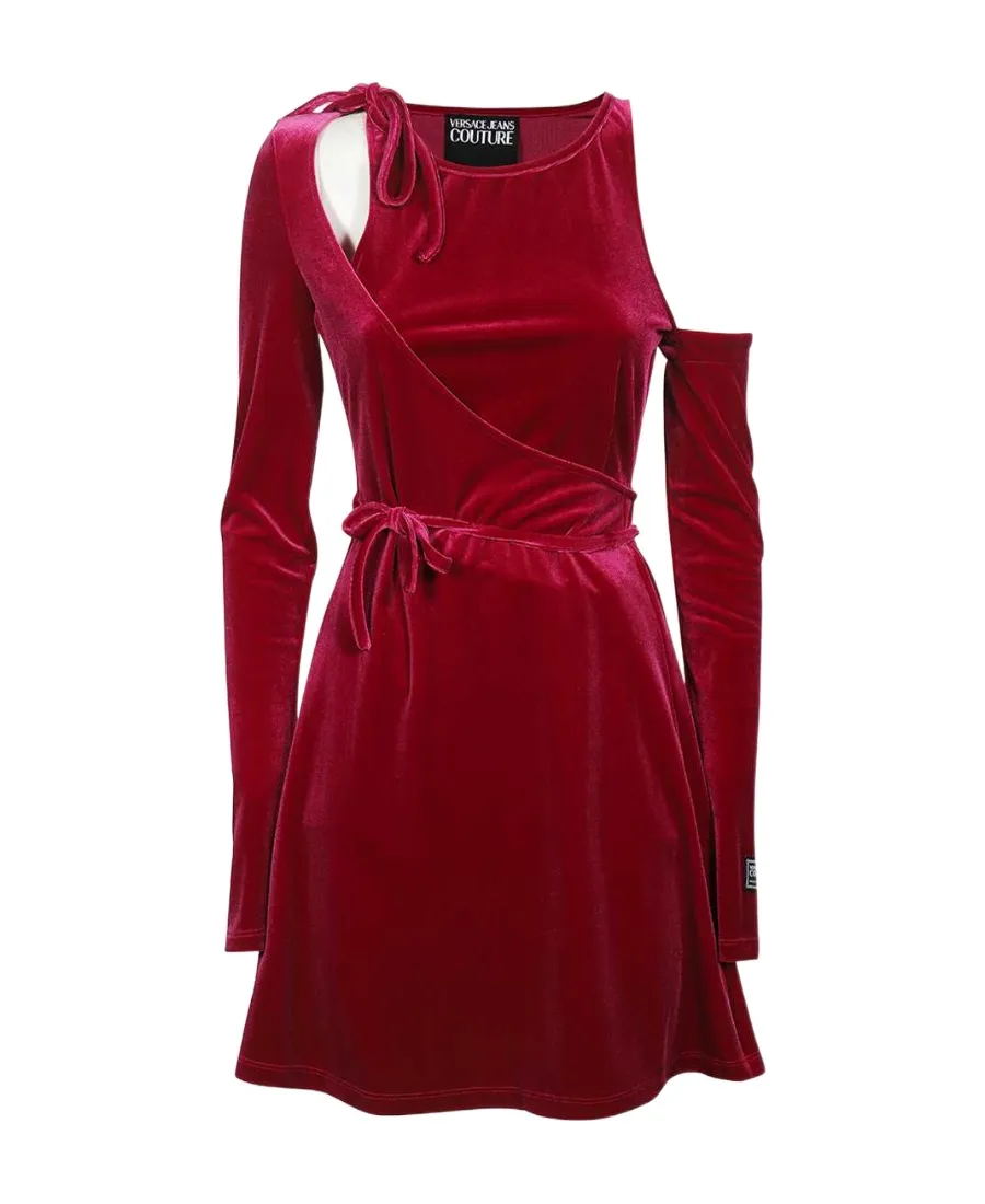 Cut-Out Velvet Dress